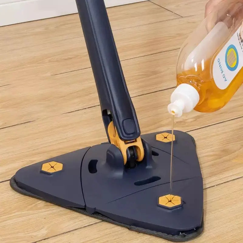 Multipurpose 360° Triangle Mop – Twist, Squeeze & Clean Every Corner
