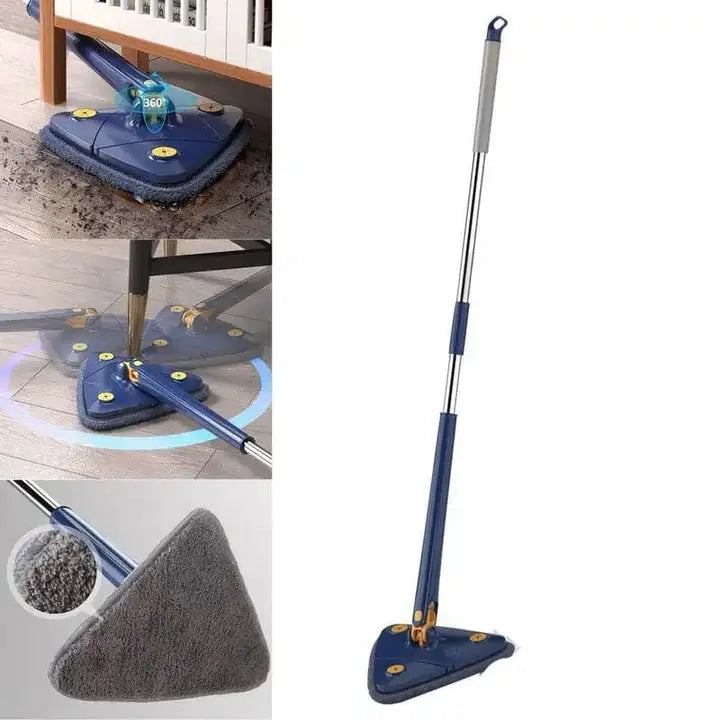 Multipurpose 360° Triangle Mop – Twist, Squeeze & Clean Every Corner