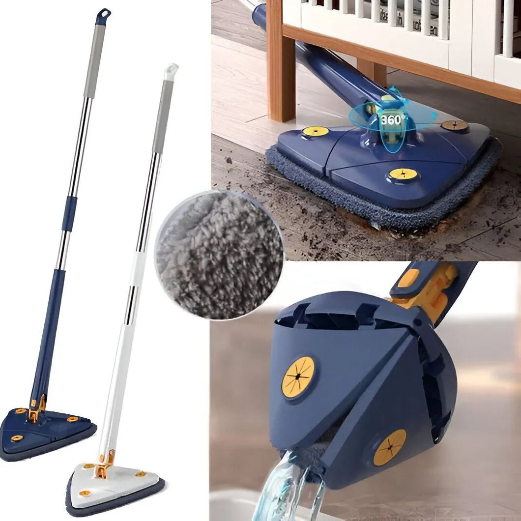 Multipurpose 360° Triangle Mop – Twist, Squeeze & Clean Every Corner
